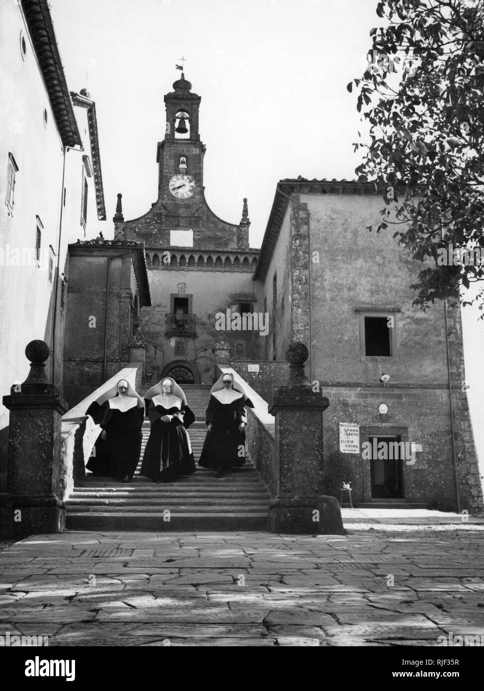 monte senario convent, vaglia, tuscany, italy 1961 Stock Photo