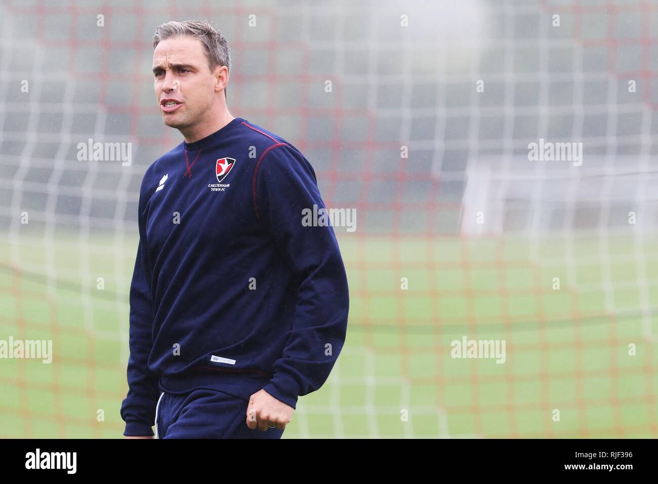 Cheltenha Town FC's new first team manager Michael Duff takes training for the first time - 11.9.2018  Picture by Antony Thompson - Thousand Word Medi Stock Photo