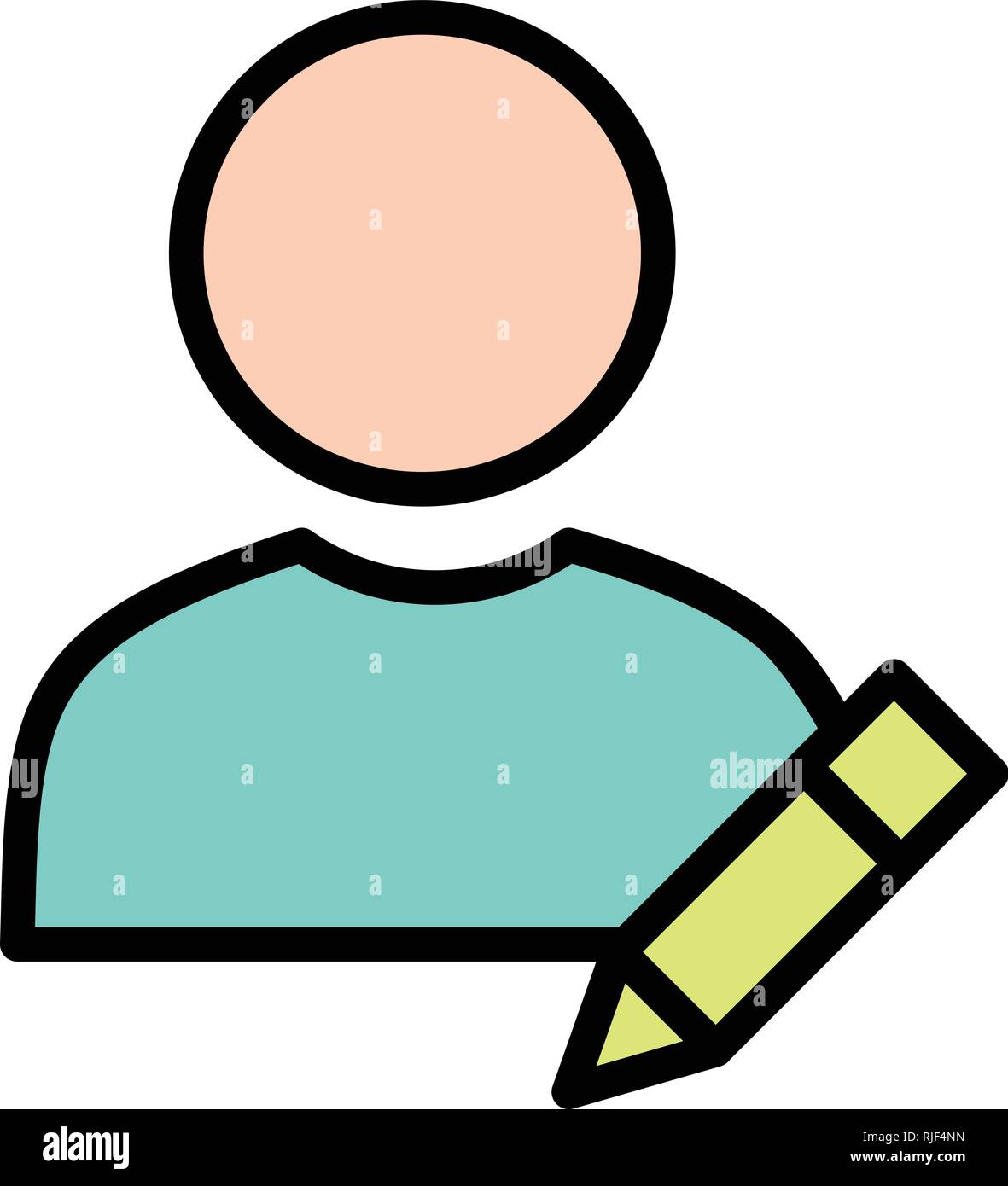 Edit Profile Vector Icon Sign Icon Vector Illustration For Personal And ...