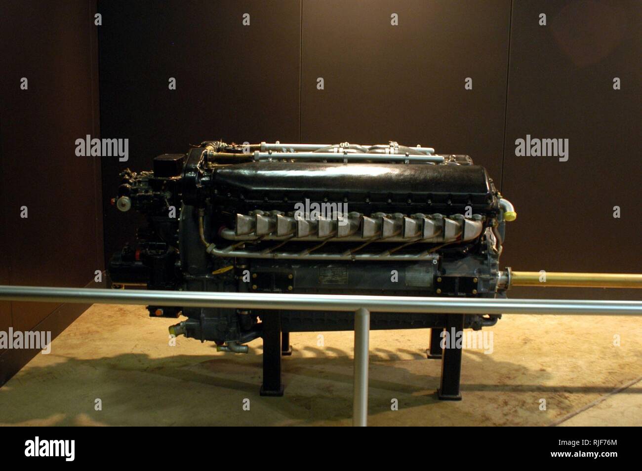 DAYTON, Ohio -- Allison V-1710-85 engine displayed in the Air Power Gallery at the National Museum of the United States Air Force. Stock Photo