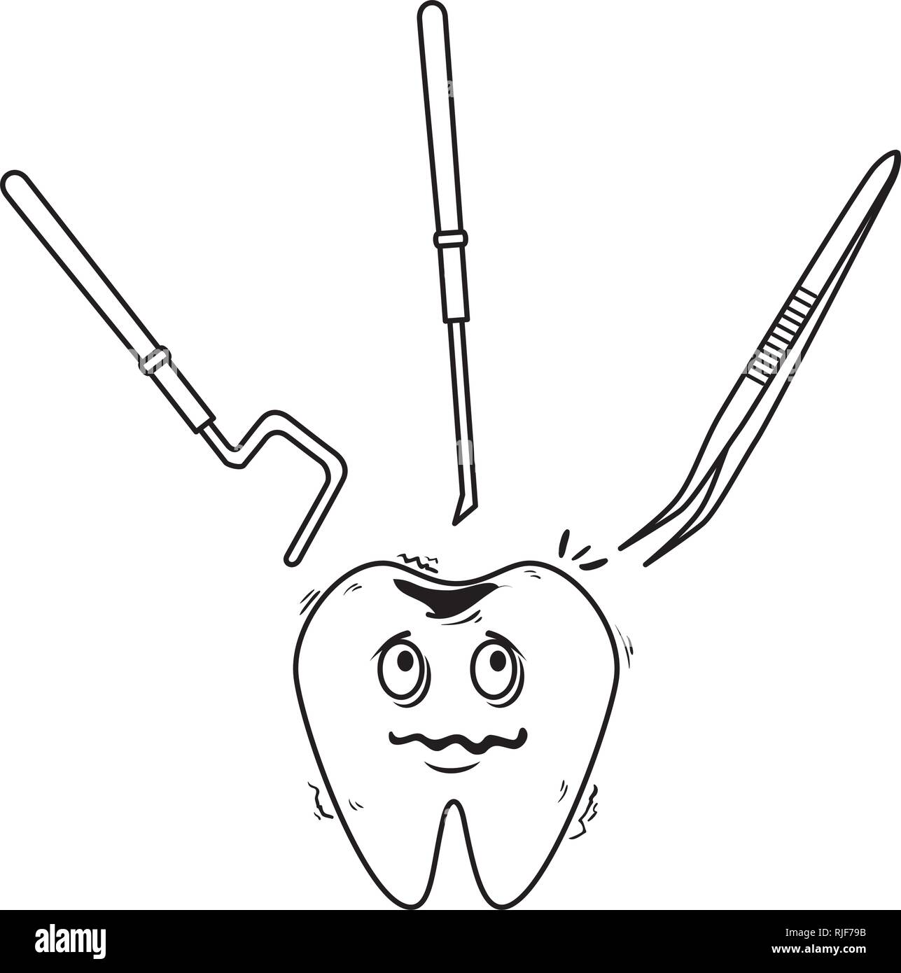 Dentist Clipart Black And White