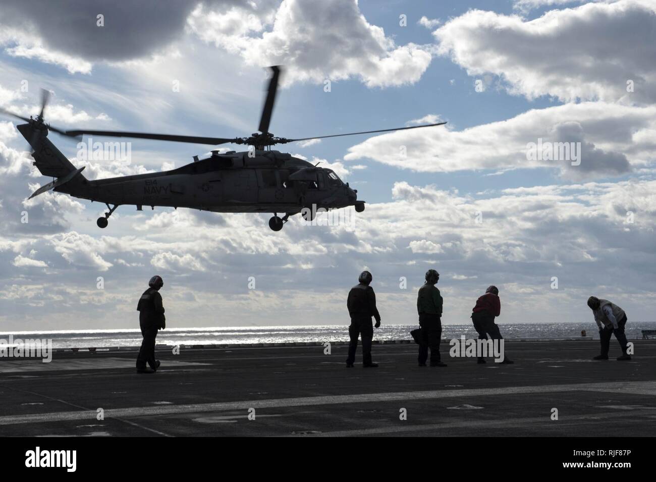 ATLANTIC OCEAN (Nov. 25, 2015) An MH-60S Sea Hawk helicopter assigned ...