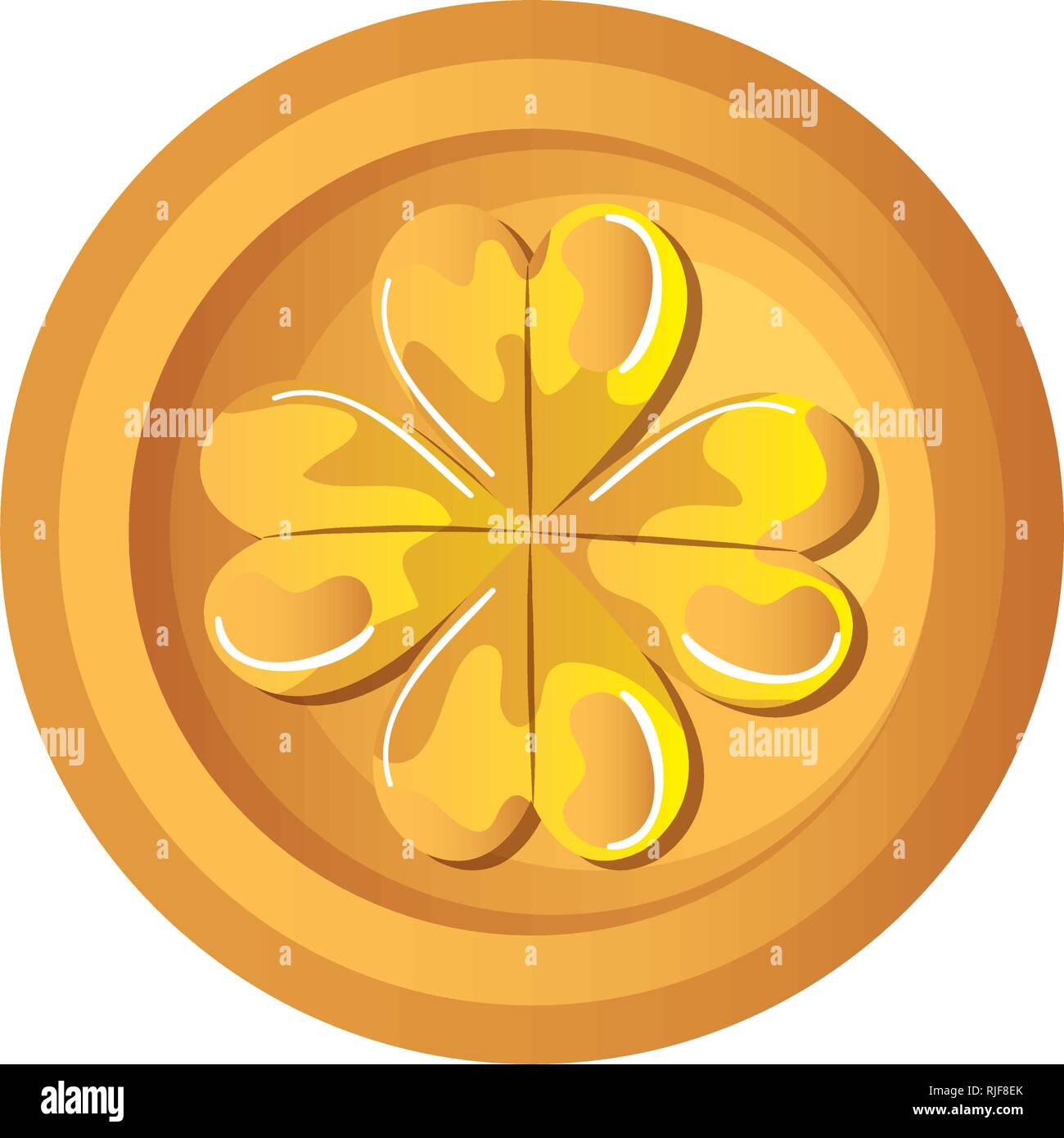 coin with clover icon Stock Vector Image & Art - Alamy