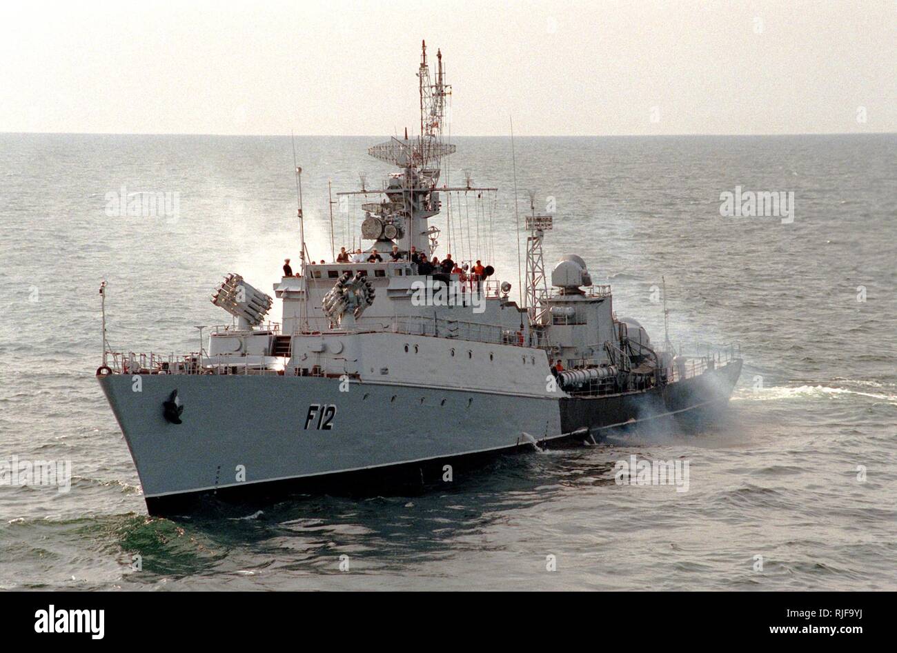 A bow view of a Lithuanian navy Grisha class frigate underway during  exercise BALTOPS '93. For the first time in the 22-year history of BALTOPS,  the Eastern European countries of Estonia, Latvia,