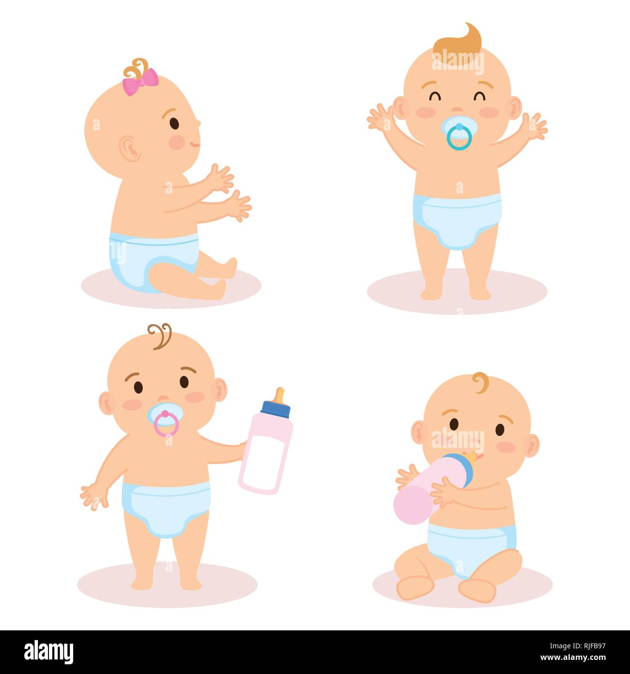group of babies characters Stock Vector Image & Art Alamy
