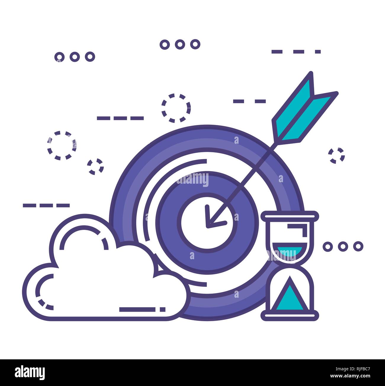 target success with innovation icons Stock Vector Image & Art - Alamy