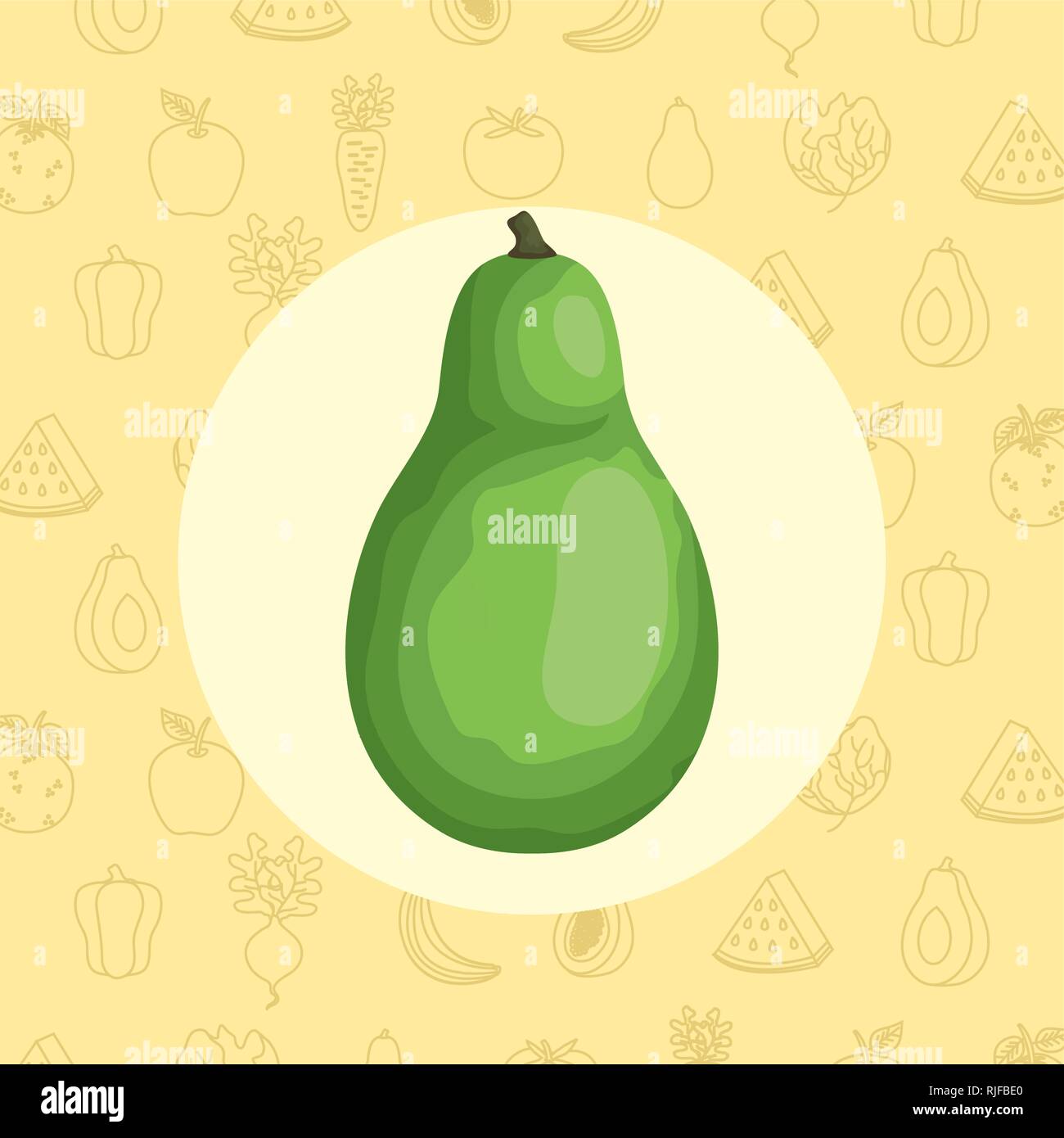 fresh pear fruit icon Stock Vector Image & Art - Alamy