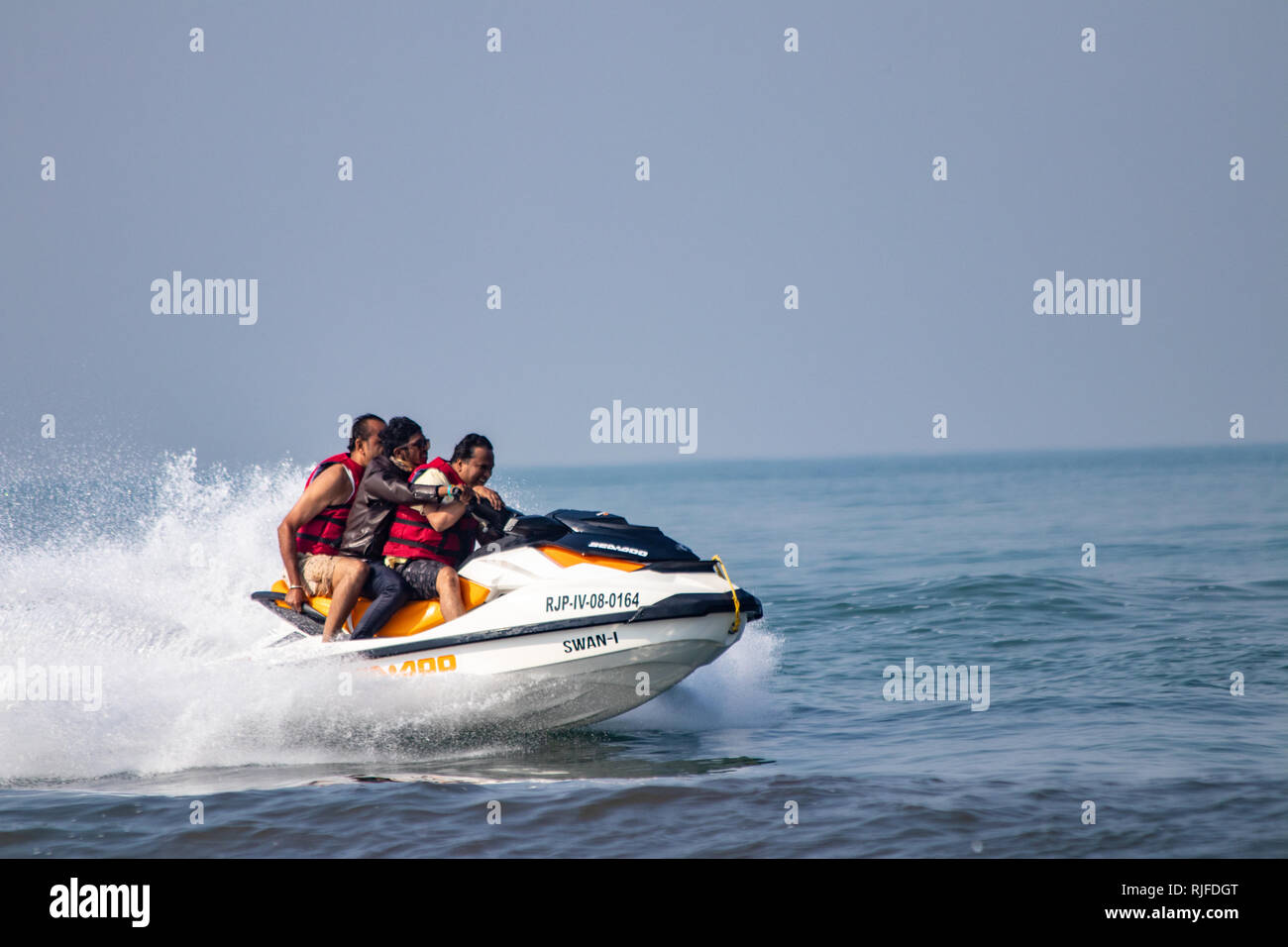Water sports in India Kokan Stock Photo Alamy
