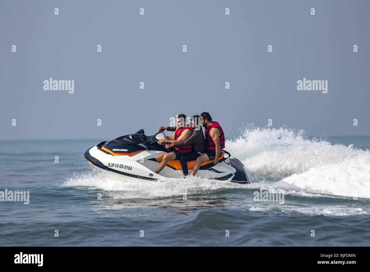 Water sports in India Kokan Stock Photo Alamy