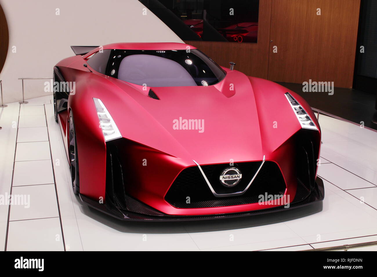 A Nissan Concept Vision Gran Turismo At The Nissan Crossing Showroom In Ginza Place Stock Photo Alamy
