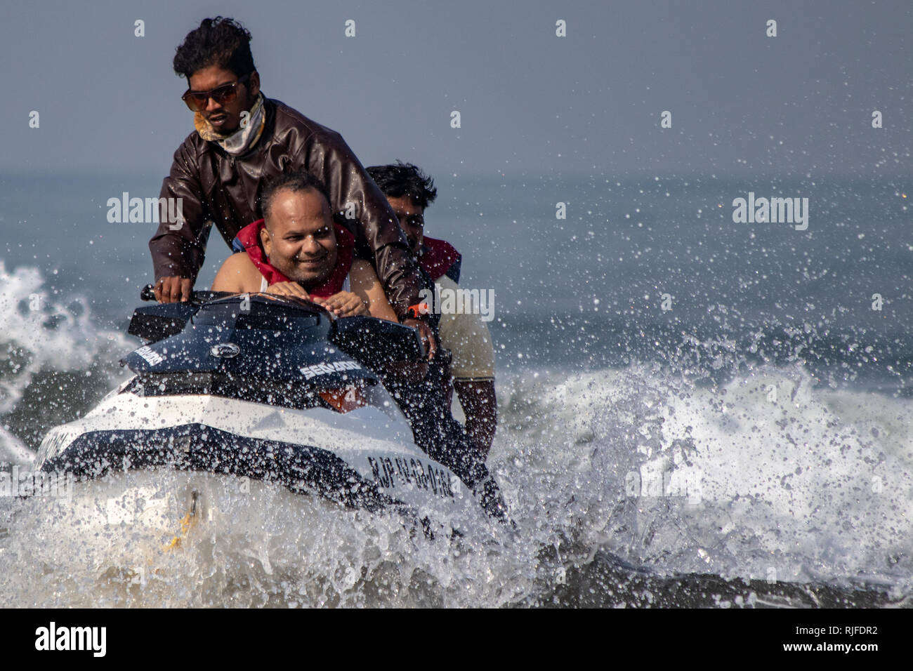 Water sports in India Kokan Stock Photo Alamy