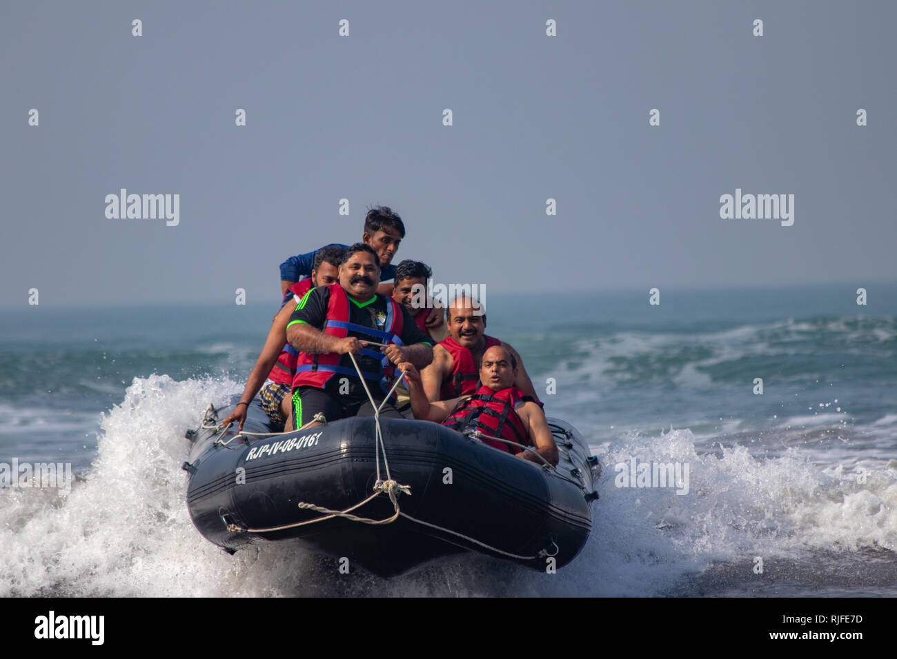 Water sports in India Kokan Stock Photo Alamy