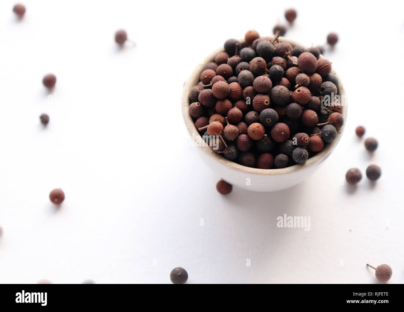 False Black Pepper Traditional Spice Stock Photo