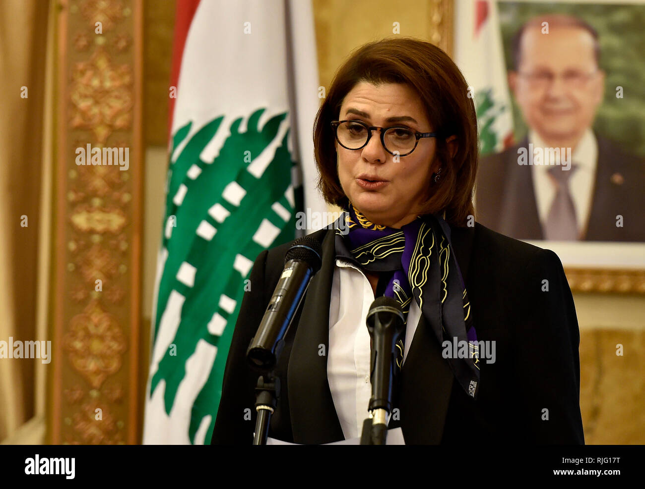 Beirut Lebanon 06th Feb 2019 Newly Appointed Lebanese