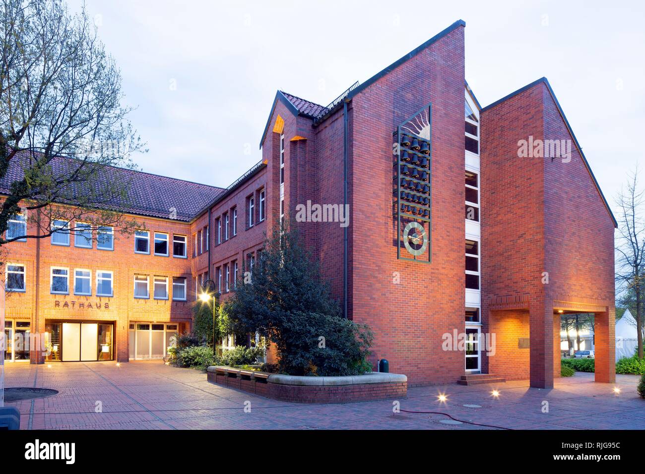 City Hall, Bremervörde, Lower Saxony, Germany Stock Photo