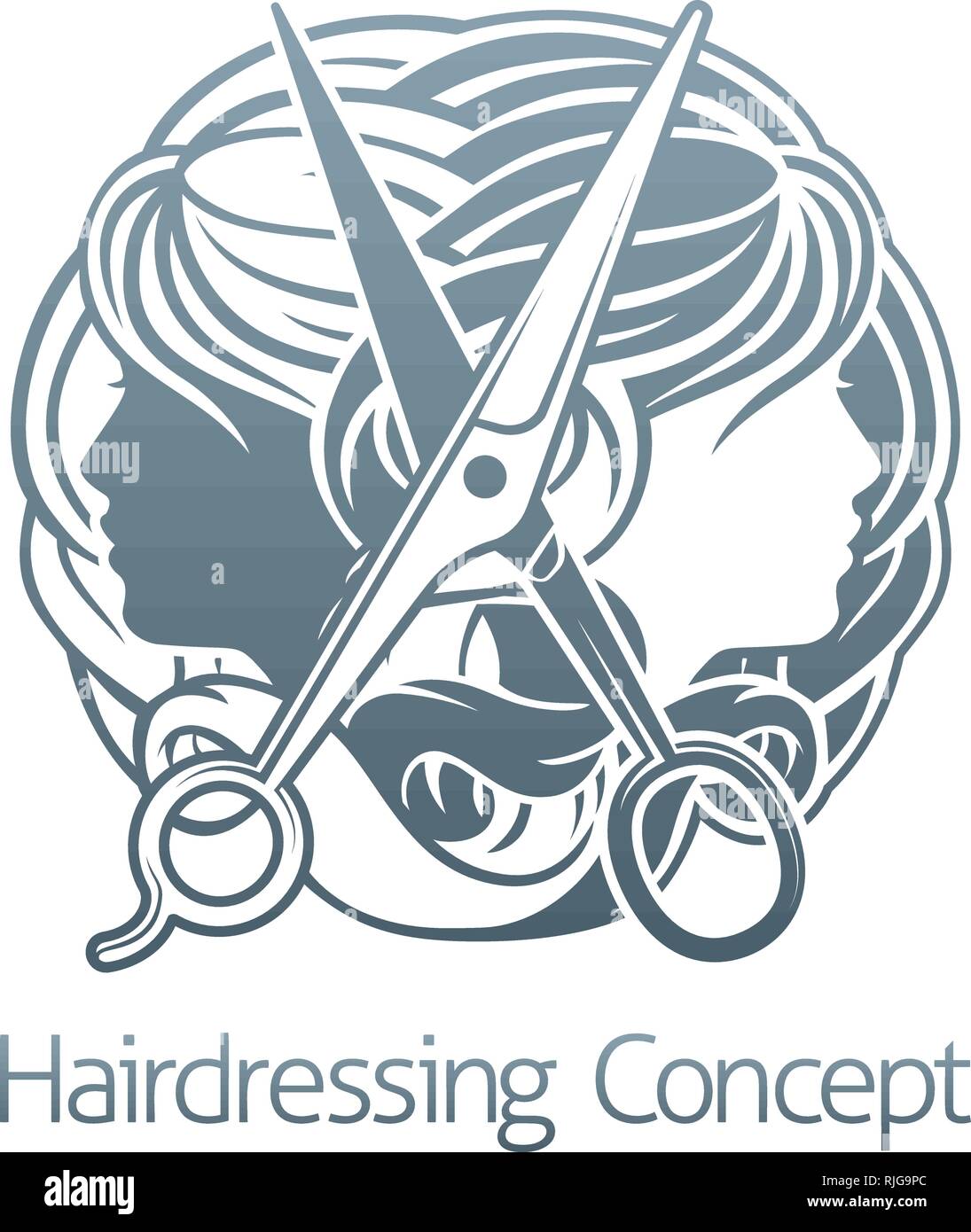 Hair Stylist Salon Hairdresser Concept Stock Vector Art