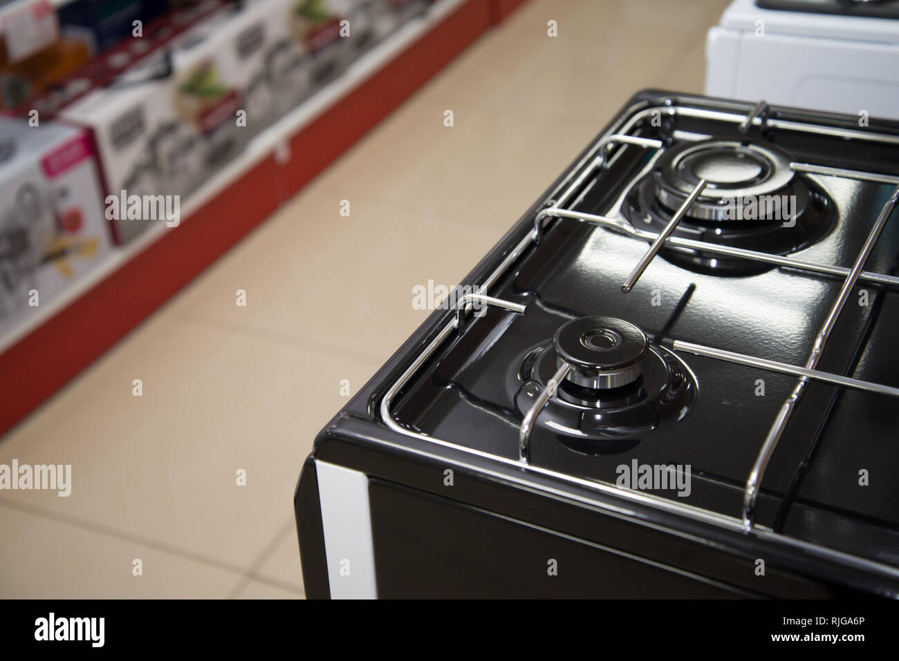 Brand New Never Used Gas Stove In Appliance Retail Store Stock