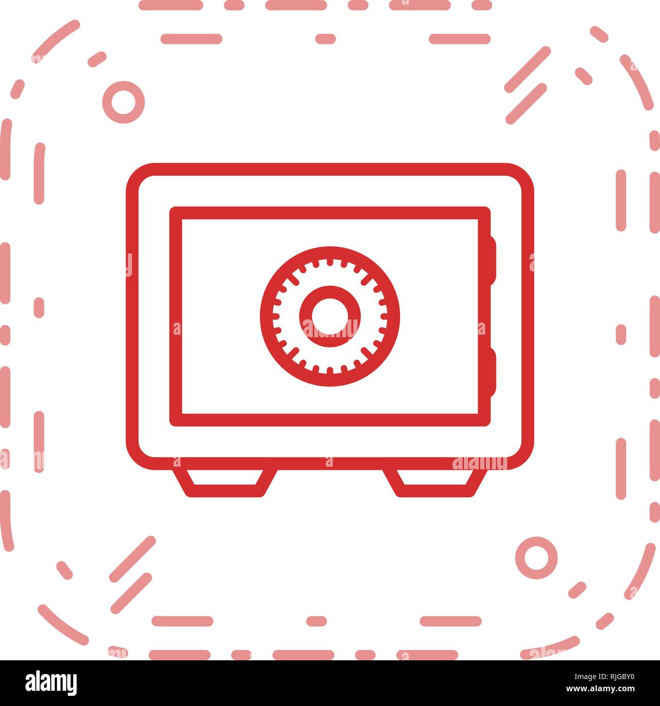 Safe Vector Icon Sign Icon Vector Illustration For Personal And Commercial Use... Clean Look Trendy Icon... Stock Vector
