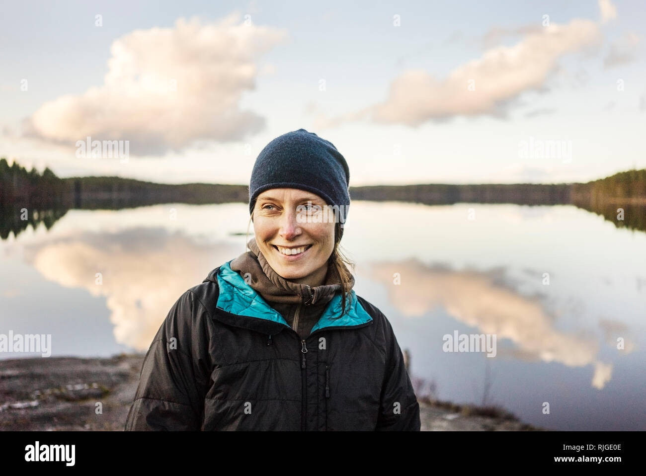 Smiling woman Stock Photo