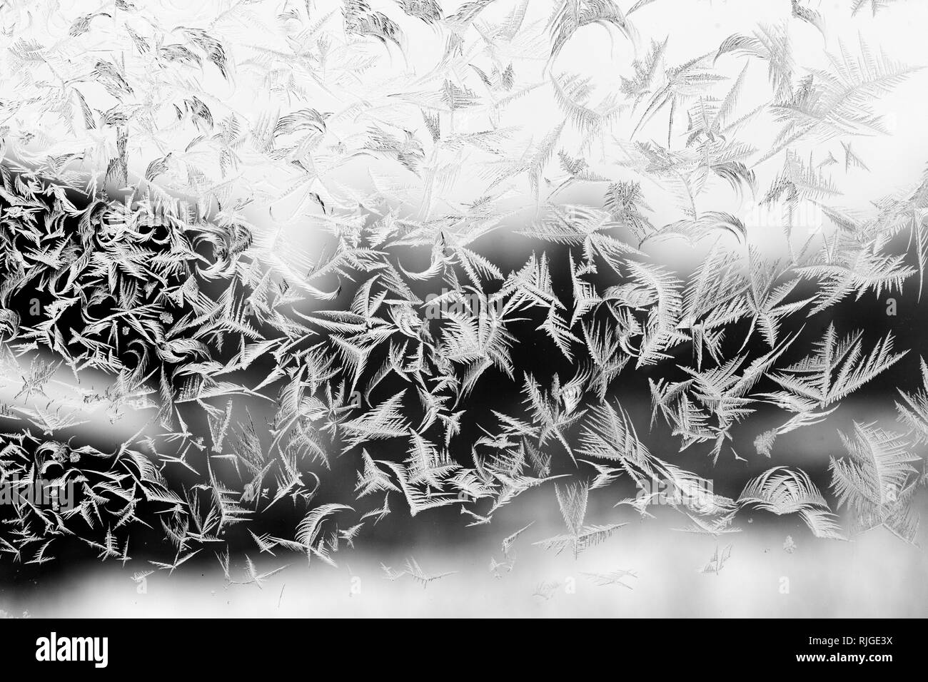 Icy Window Pattern Closeup of a frosty, icy glass window. Texture, pattern after a cold ...