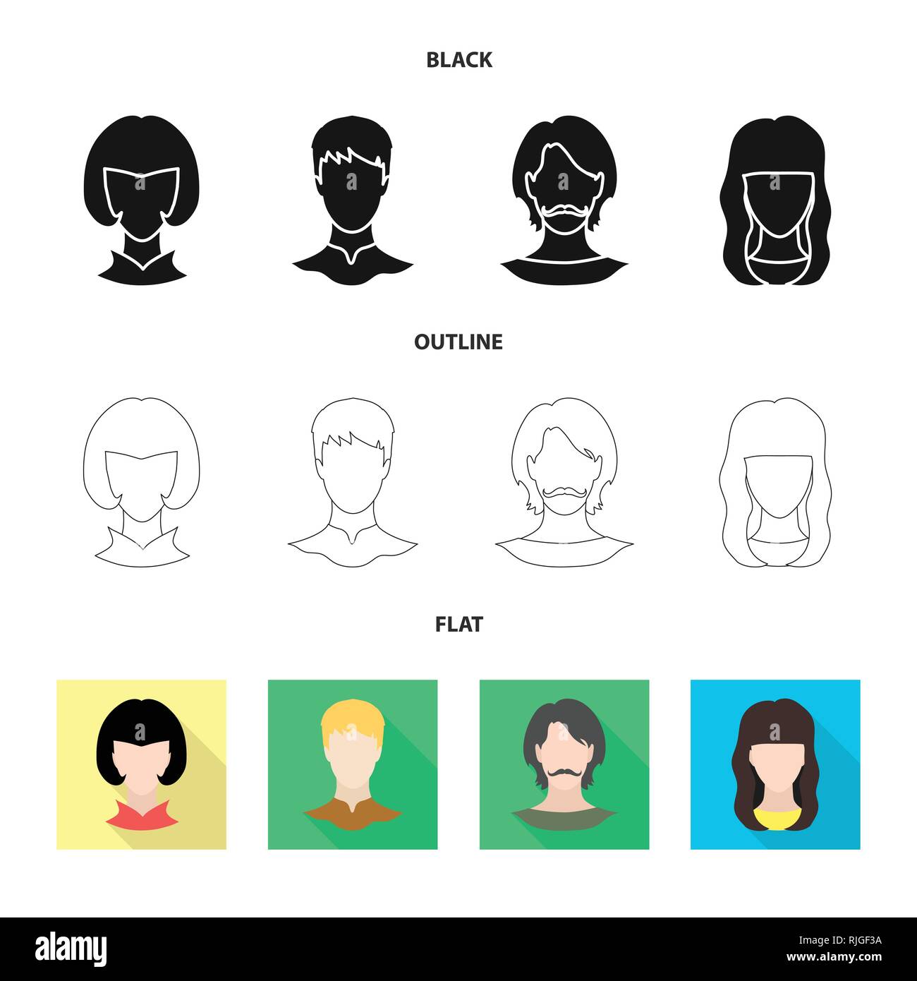 Vector illustration of professional and photo icon. Set of professional ...