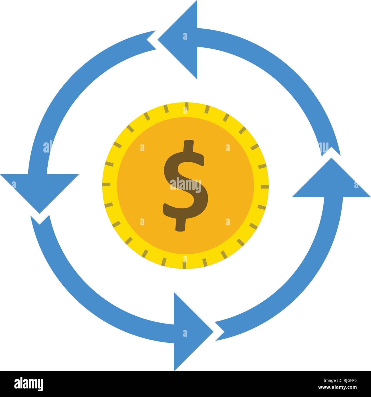 Money Flow Vector Icon Sign Icon Vector Illustration For Personal And ...