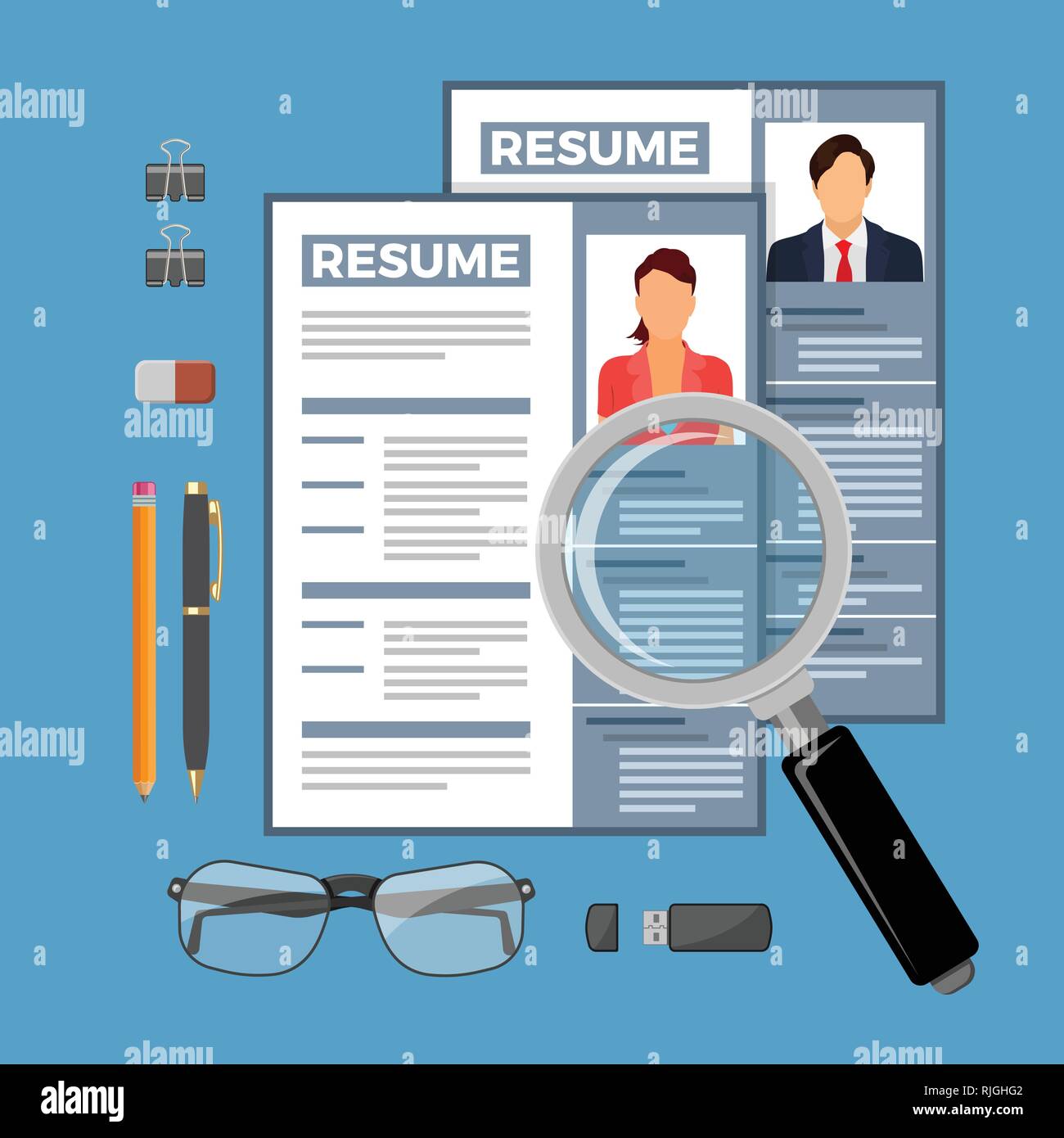 Woman cv Stock Vector Images - Alamy