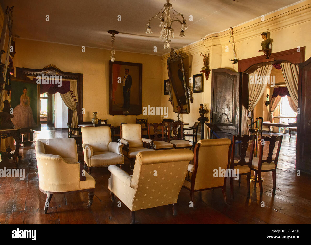 Interior Of The Syquia Mansion And Museum In Historic Vigan