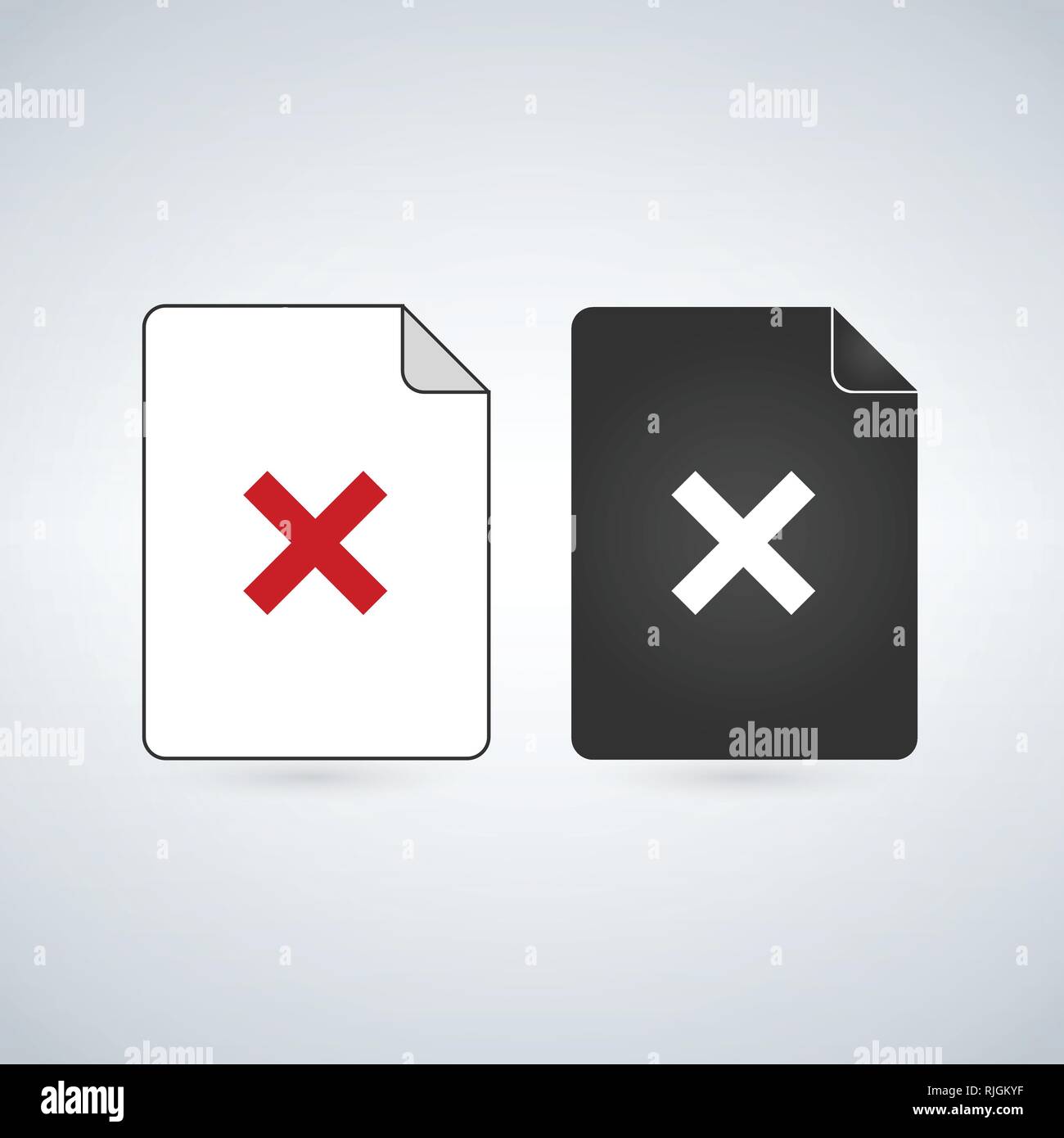 Delete or remove Document file vector icon. flat sign for mobile ...