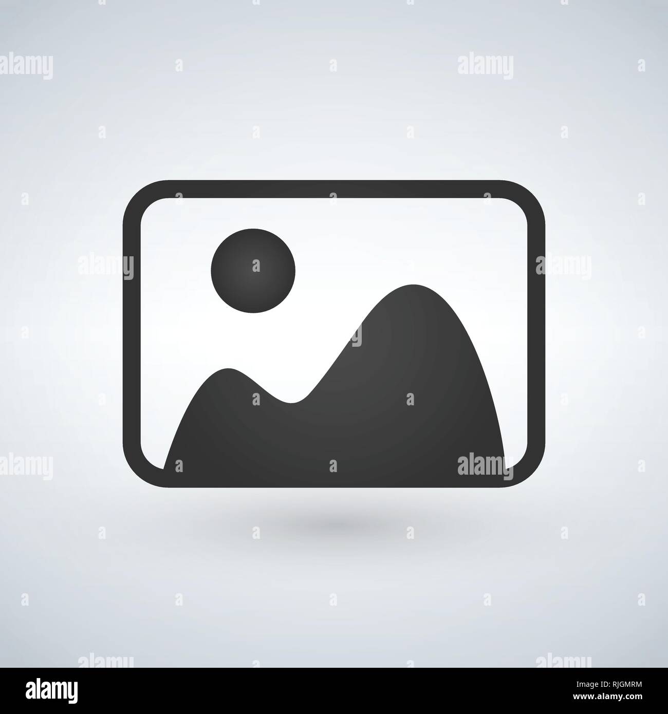 picture icon. vector illustration isolated on white background Stock ...