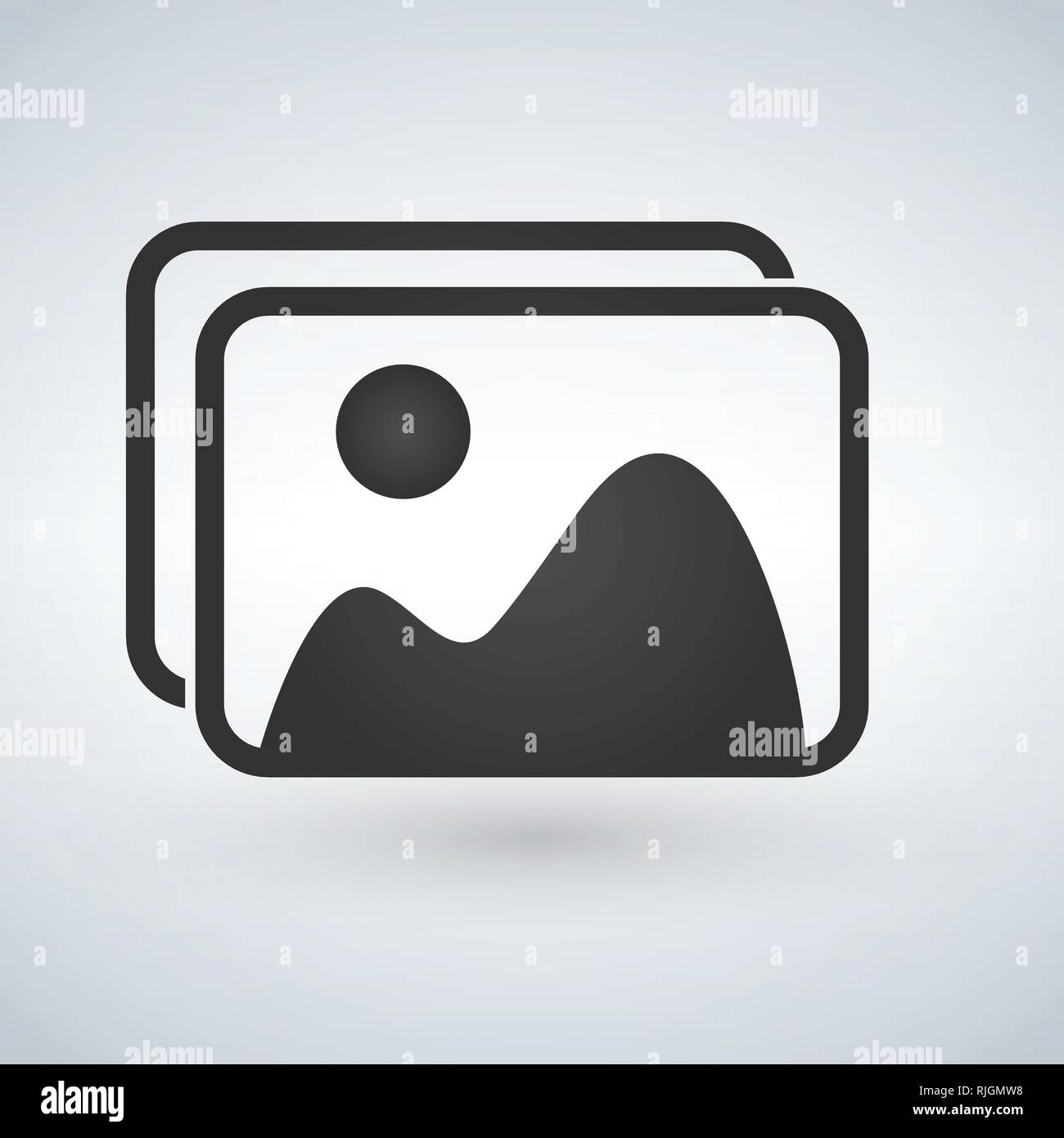 picture icon. vector illustration isolated on white background Stock ...