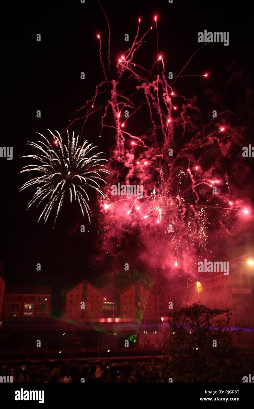 Fireworks Spectacular at Gloucester Docks Picture by Antony Thompson