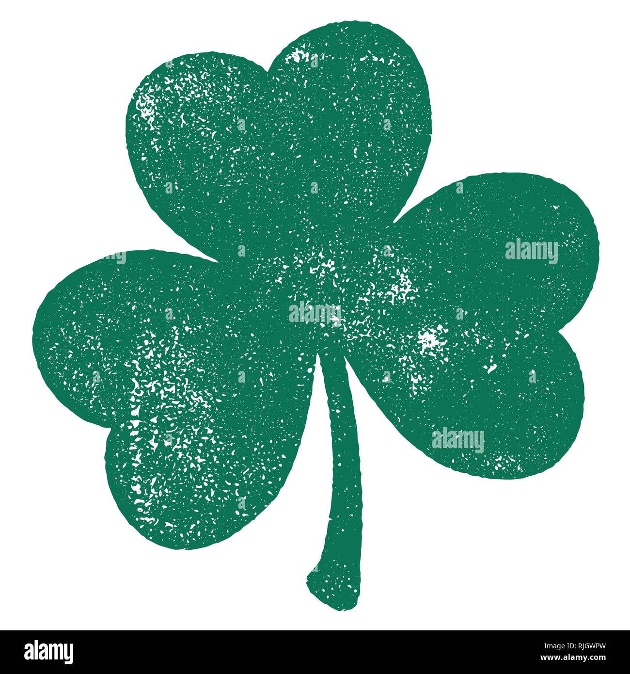 Grunge Clover Leaf Stock Vector Image & Art - Alamy
