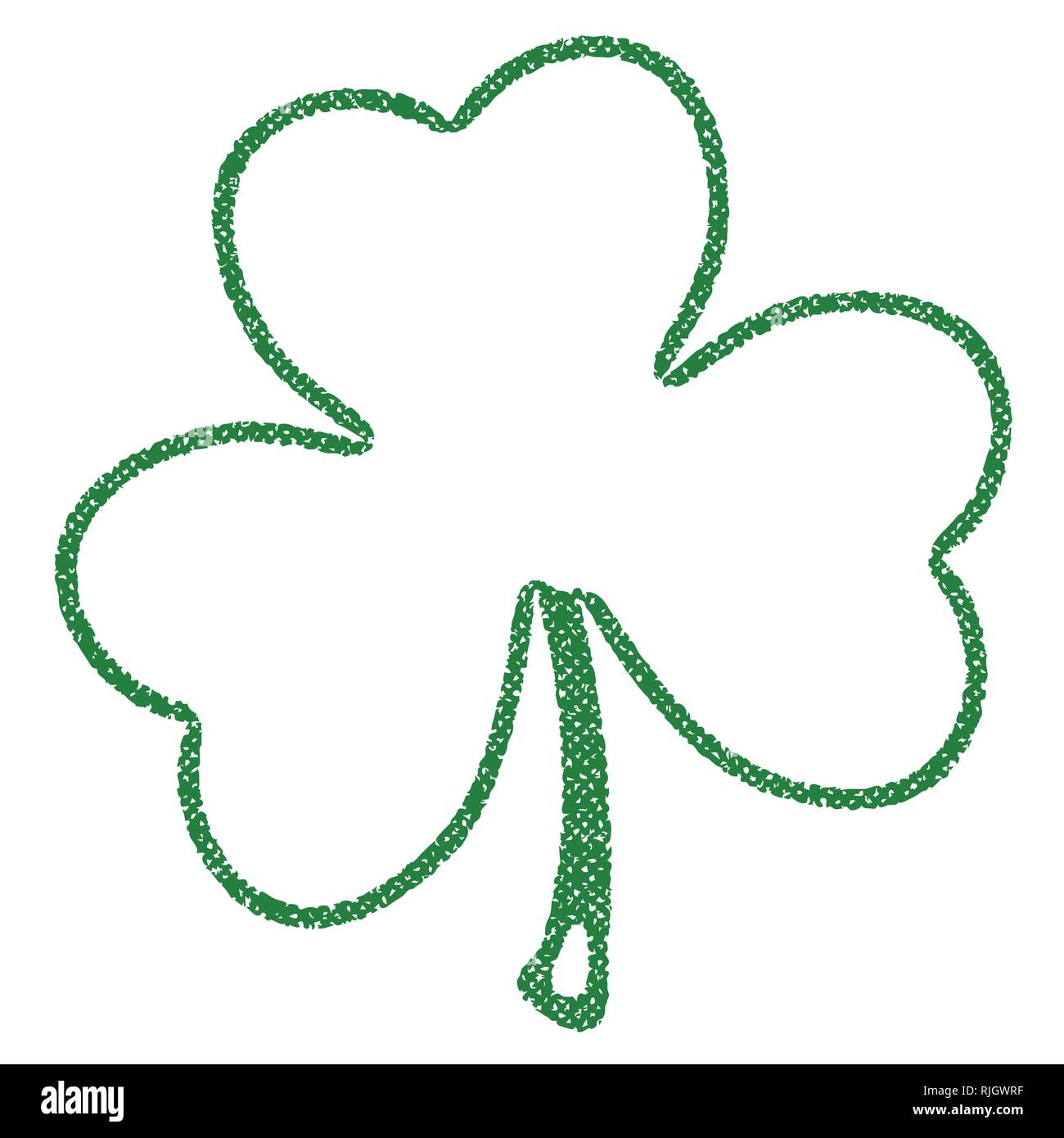Grunge Clover Leaf Stock Vector Image & Art - Alamy