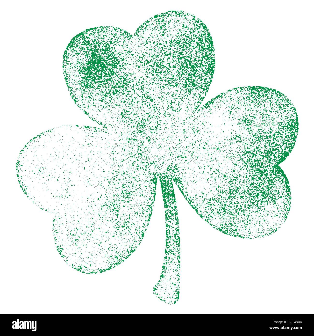 Grunge Clover Leaf Stock Vector Image & Art - Alamy
