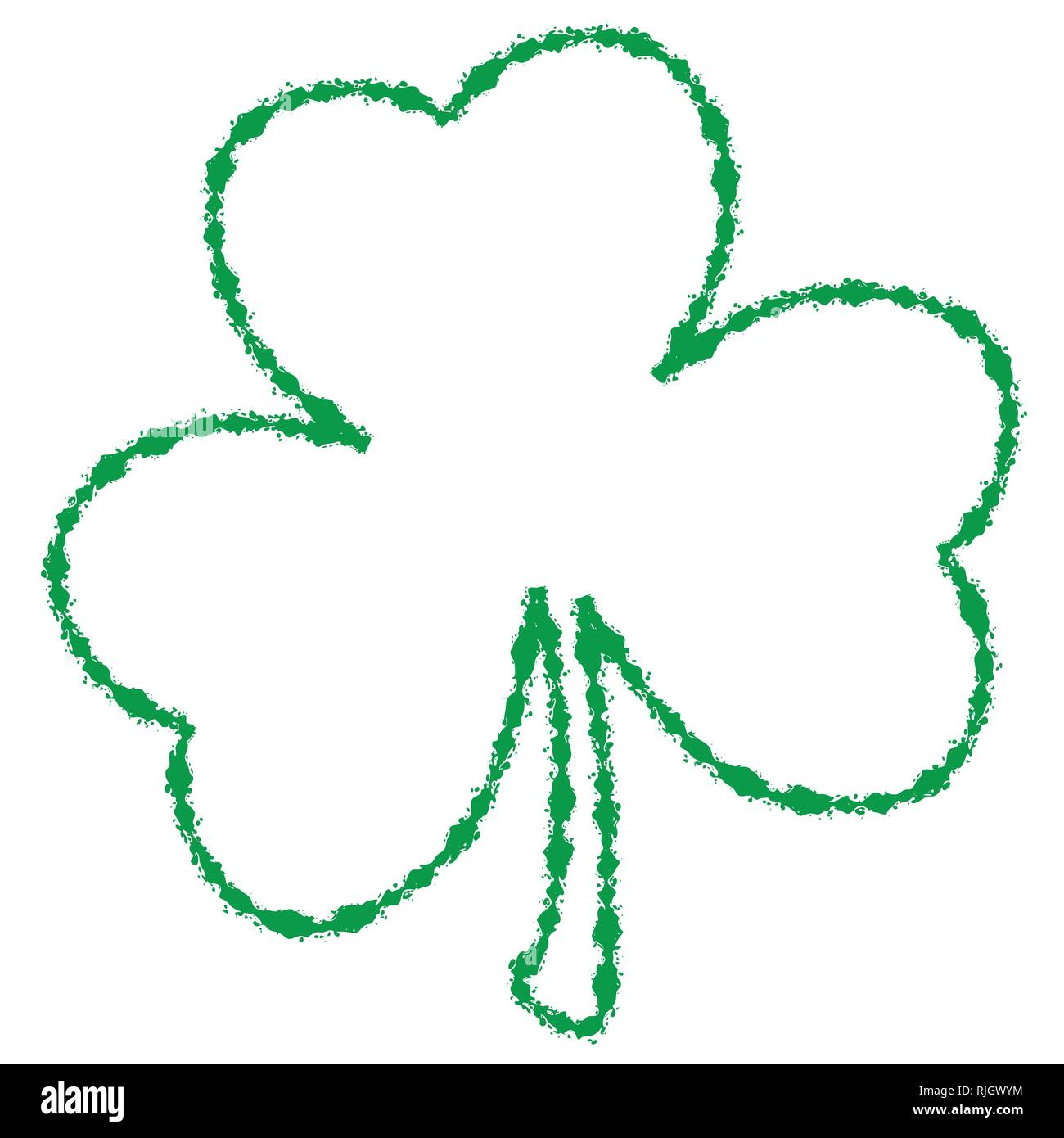 Grunge Clover Leaf Stock Vector Image & Art - Alamy
