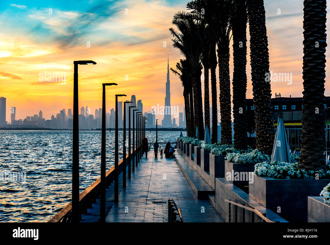 Dubai United Arab Emirates January 10 2019 Dubai Creek Harbor Dubai United Arab Emirates January 10 2019 Dubai Creek Harbor