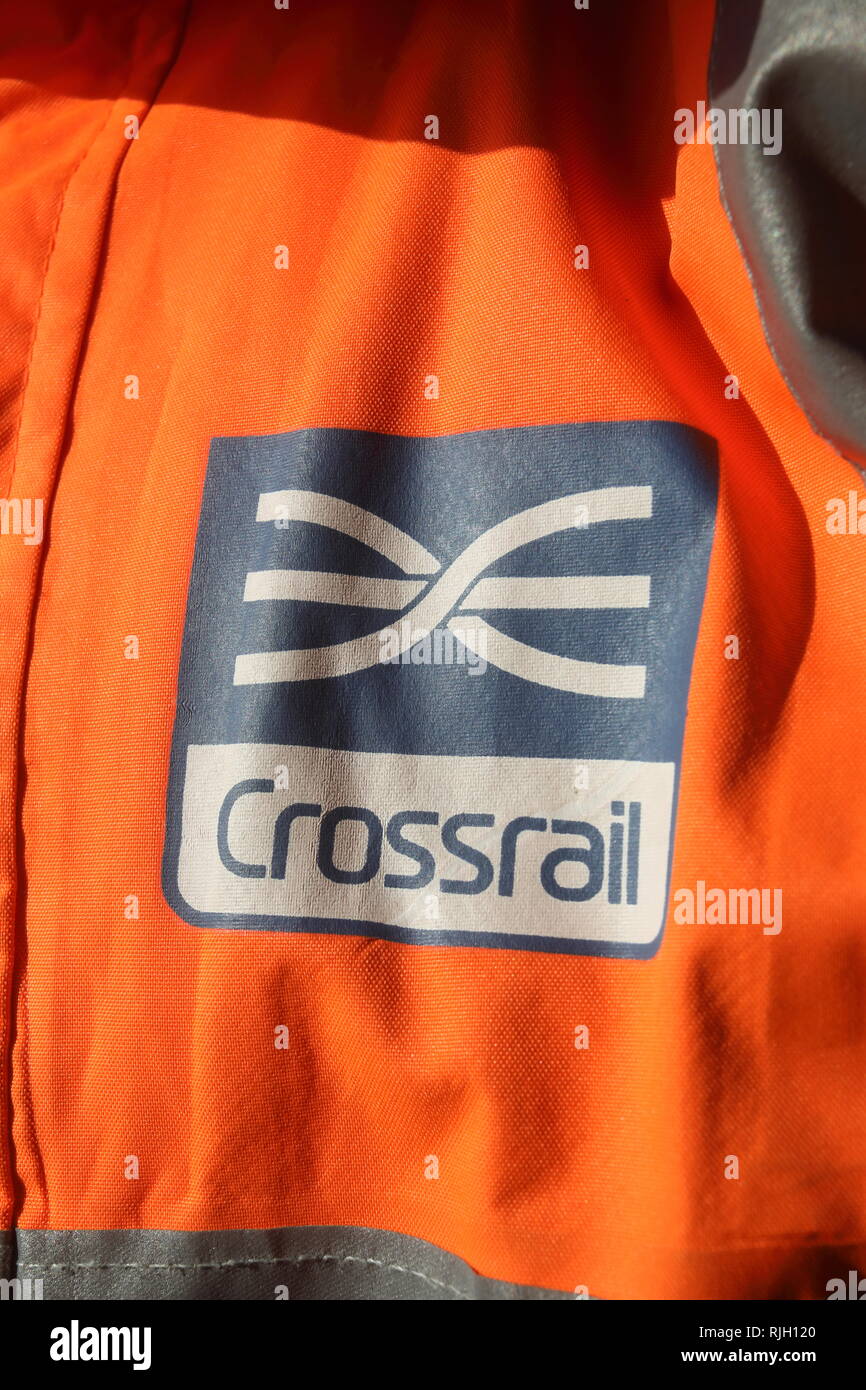 Logo for Crossrail, the delay hit new east west railway line through