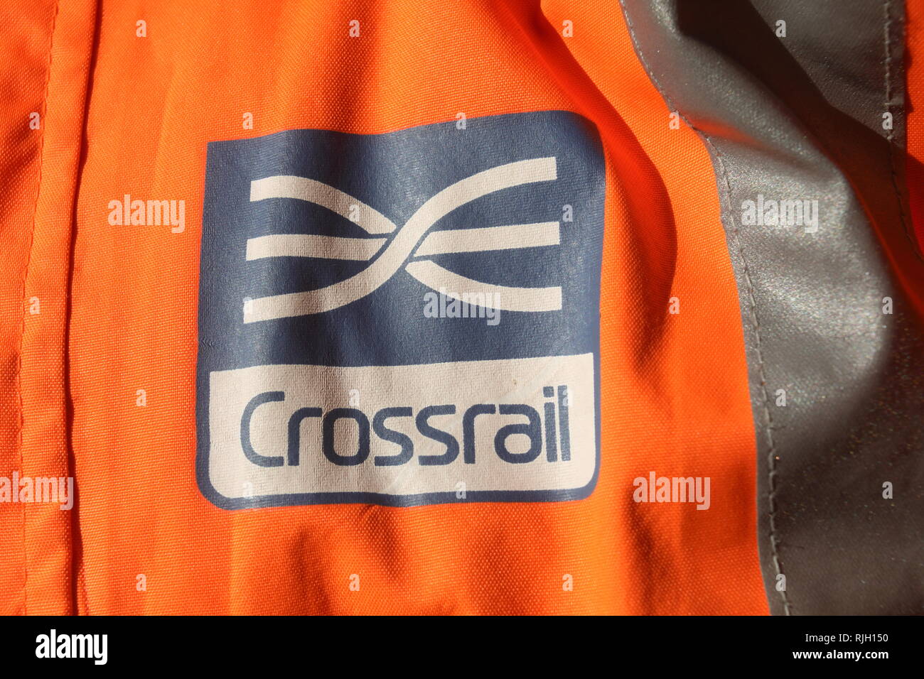 Logo for Crossrail, the delay hit new east west railway line through