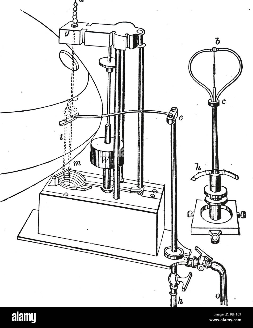 An engraving depicting the mechanism of the Drummond Light (limelight