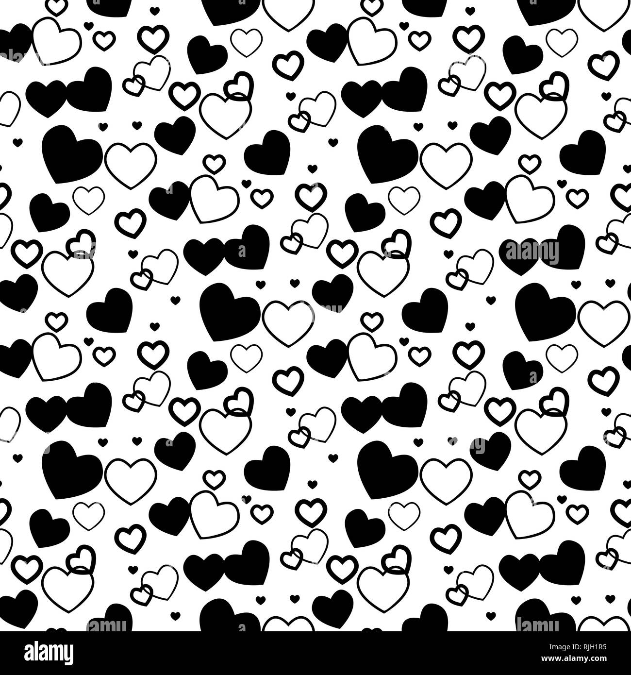 Heart background - seamless heart shape texture. Love vector. eps 10 Stock  Vector Image & Art - Alamy