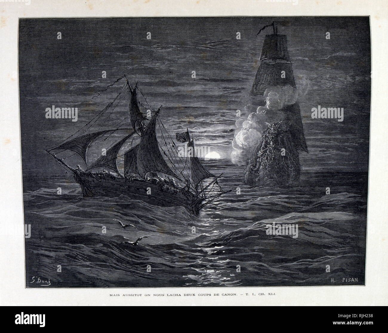 Don quixote illustration gustave dore hi-res stock
