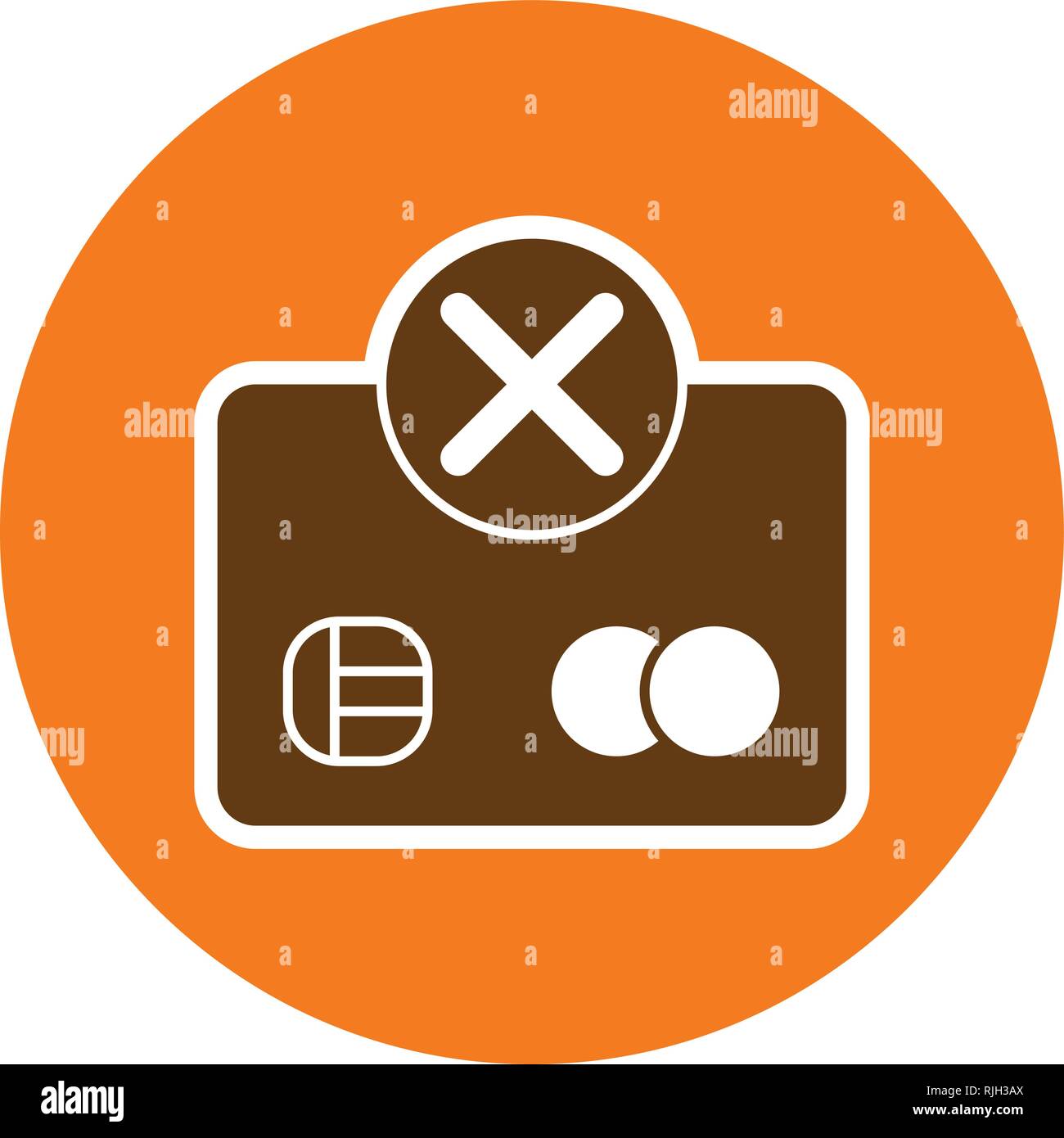 Payment Failure Vector Icon Sign Icon Vector Illustration For Personal ...