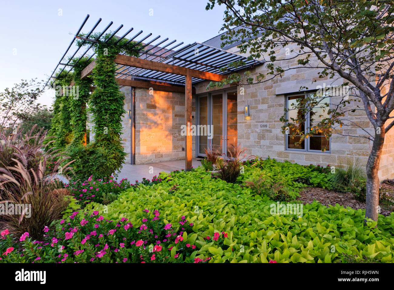 View of Energy Efficient Home Exterior Stock Photo - Alamy