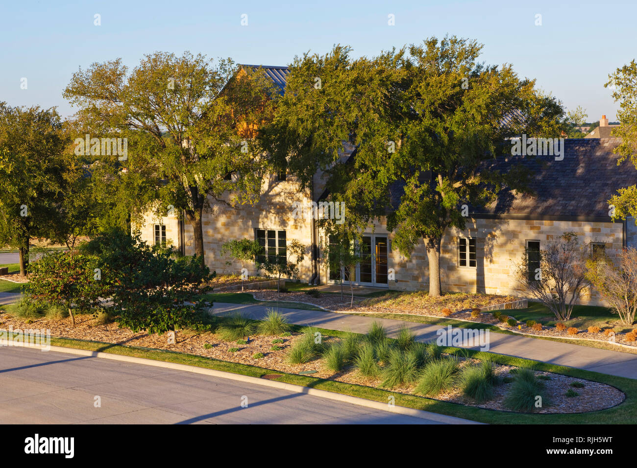 View of Energy Efficient Home Exterior Stock Photo - Alamy