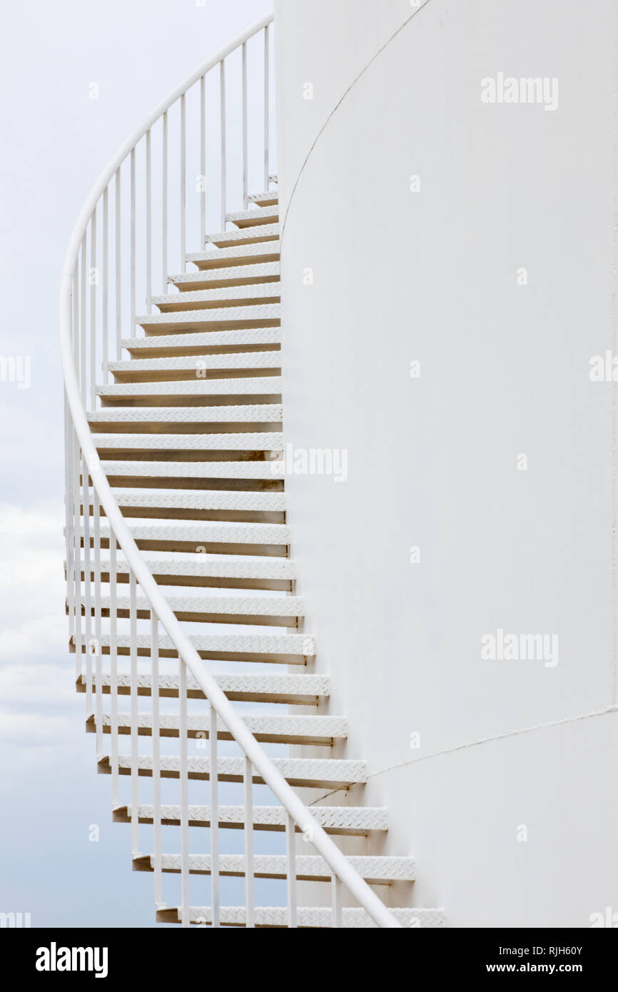 Stairs on a Water Storage Tank Stock Photo Alamy