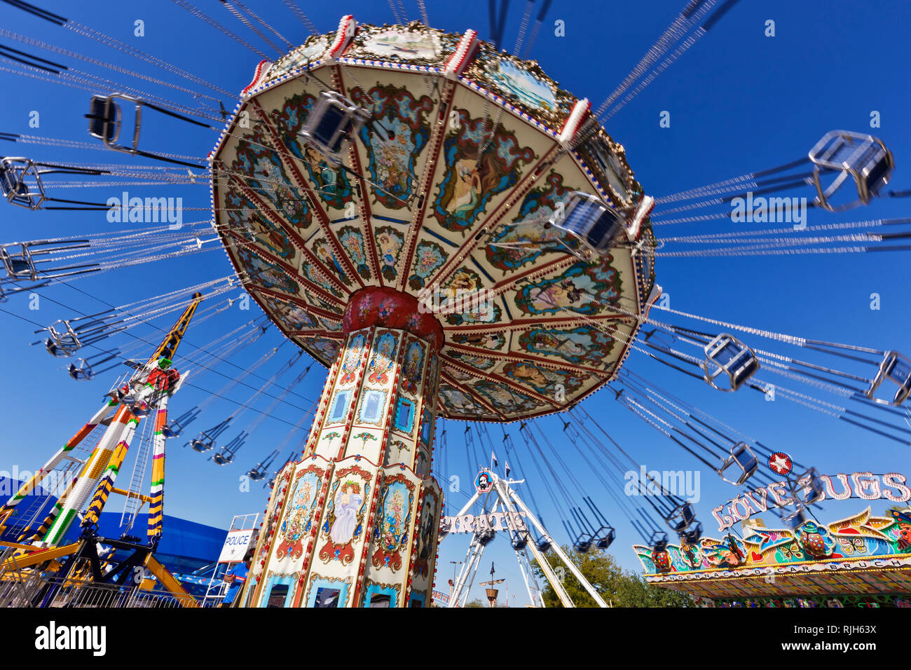 Swing Ride At The Fair Stock Photo 235176590 Alamy