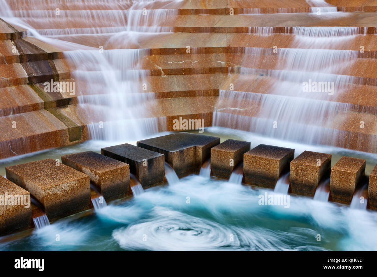 Fort Worth Water Gardens Stock Photo Alamy