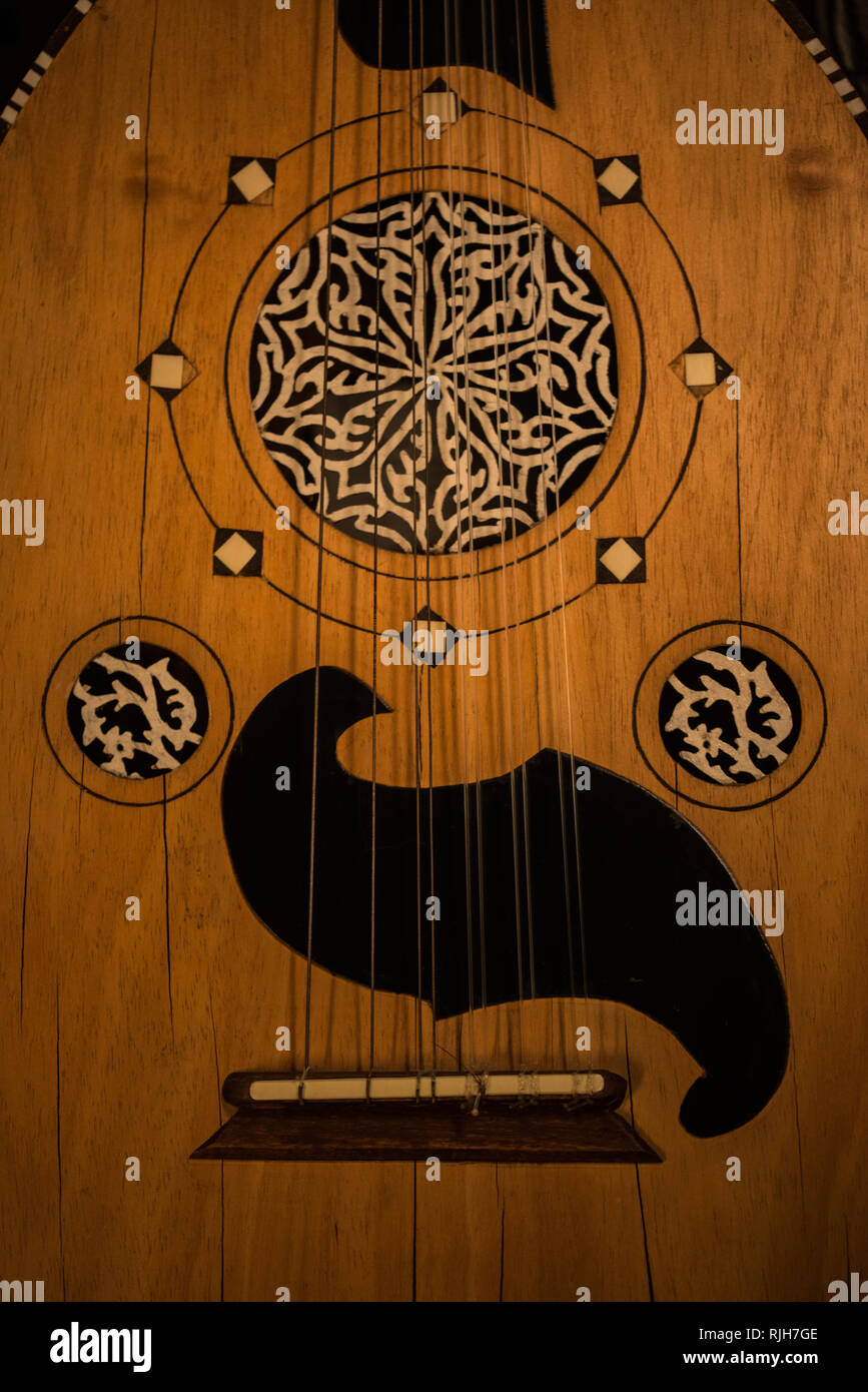 Antique music instruments, Cordoba, Spain, February 2019 Stock Photo ...