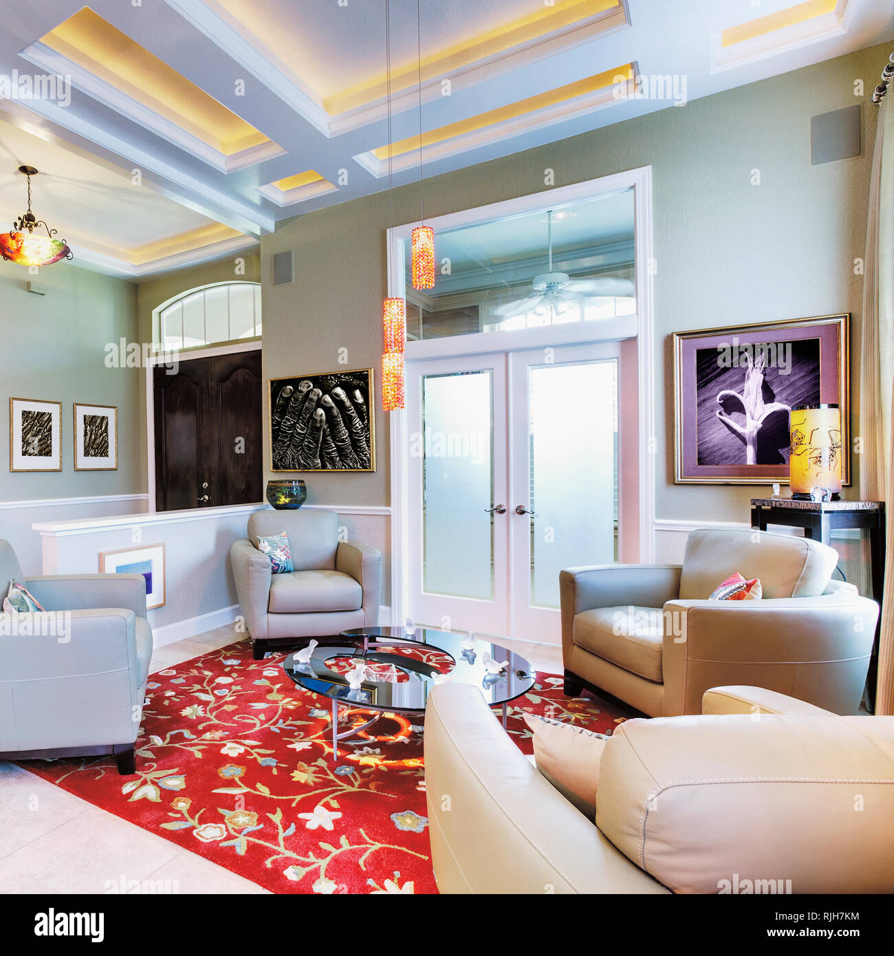 Luxury Sitting Room Stock Photo - Alamy